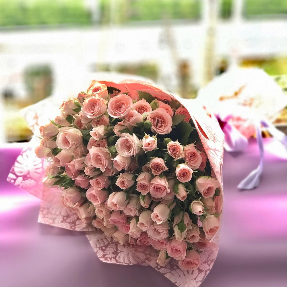 букет из кустовых роз фото