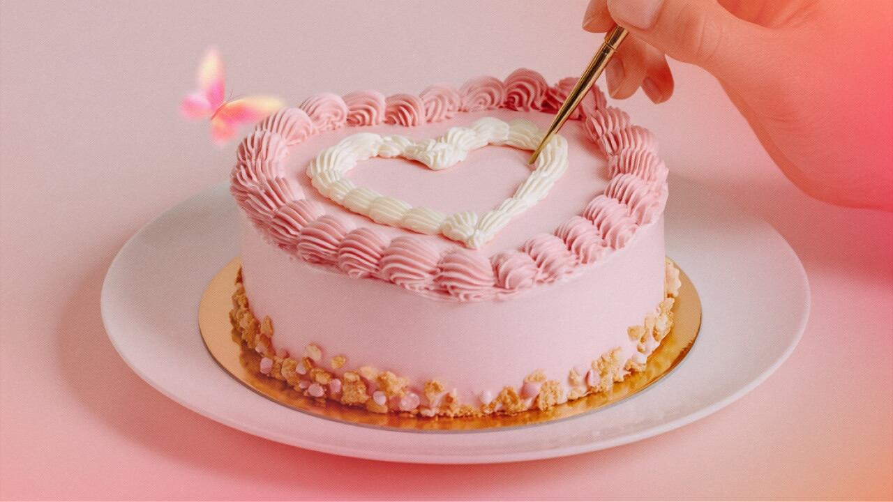 Идеи для украшения торта на 14 февраля