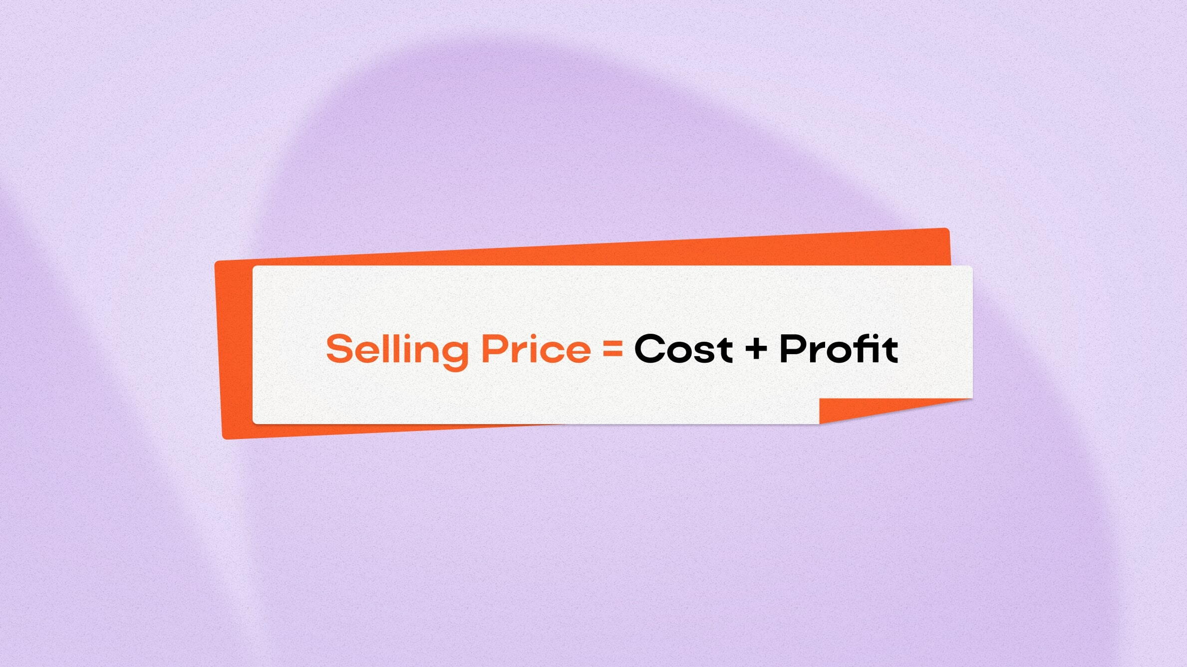 Product selling price formula