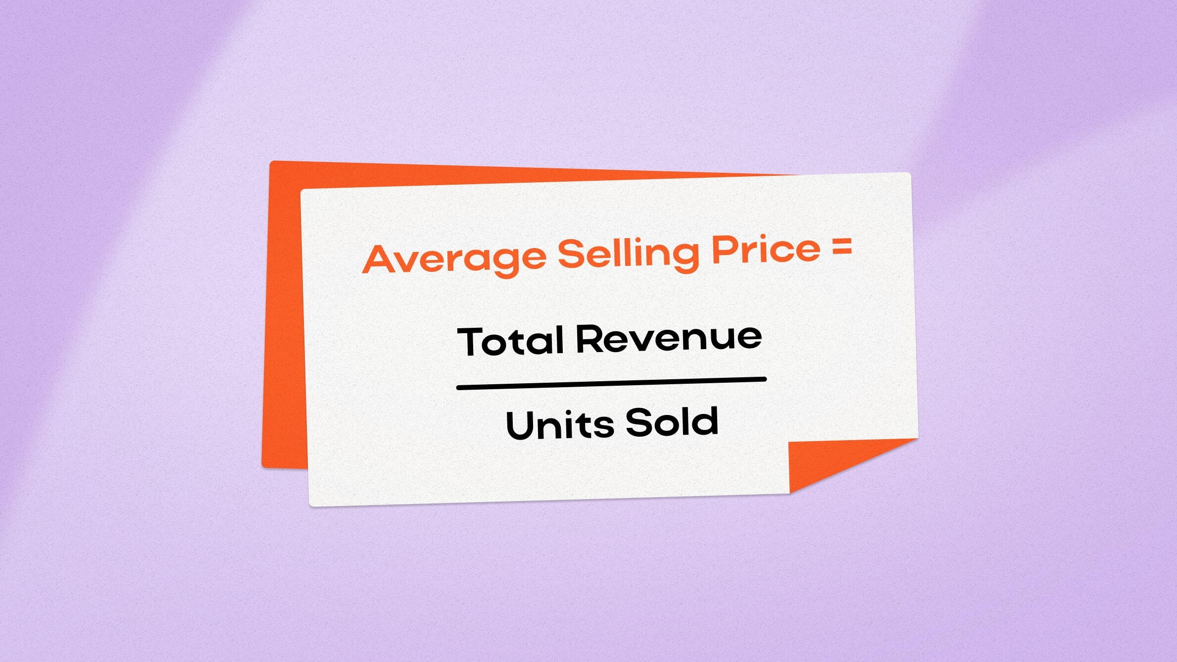 How to calculate the average selling price of an item