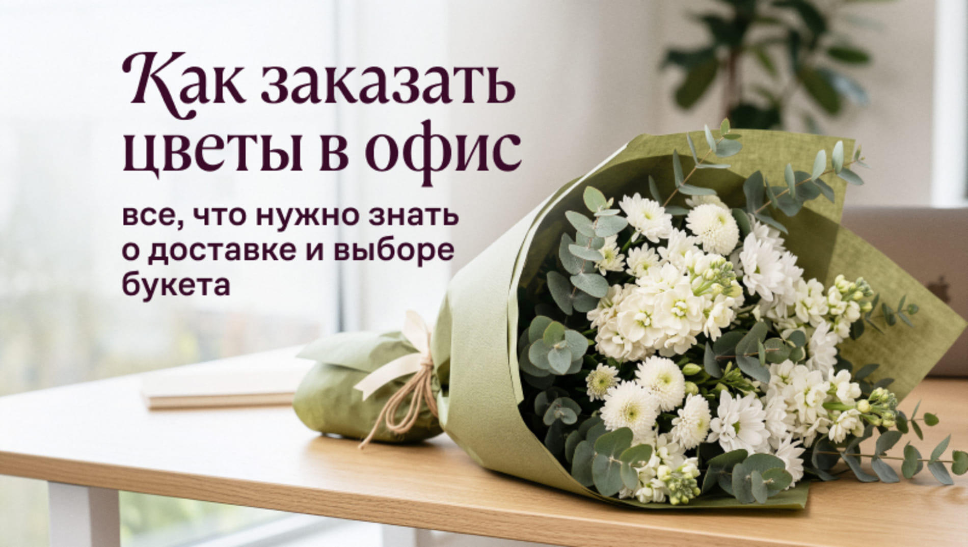 Как заказать цветы в офис: все, что нужно знать о доставке и выборе букета