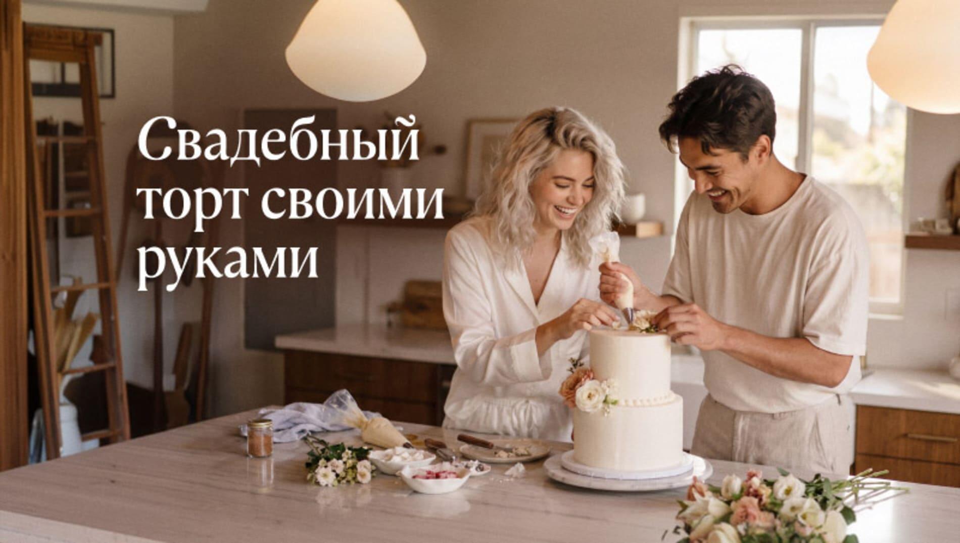 Свадебный торт своими руками: рецепты и советы по приготовлению