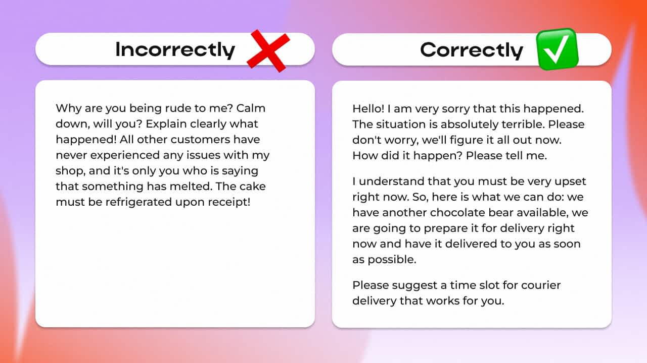 how to respond to a customer's bad review