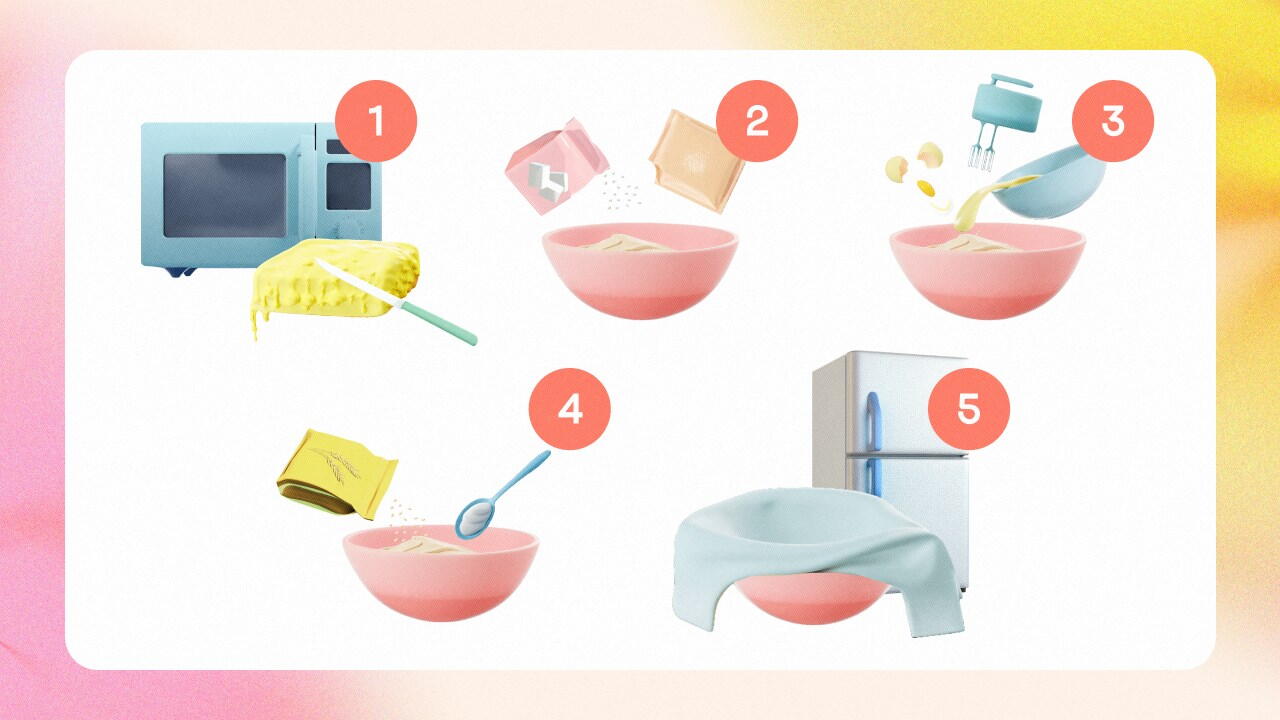 Приготовление крамбл кукис 1