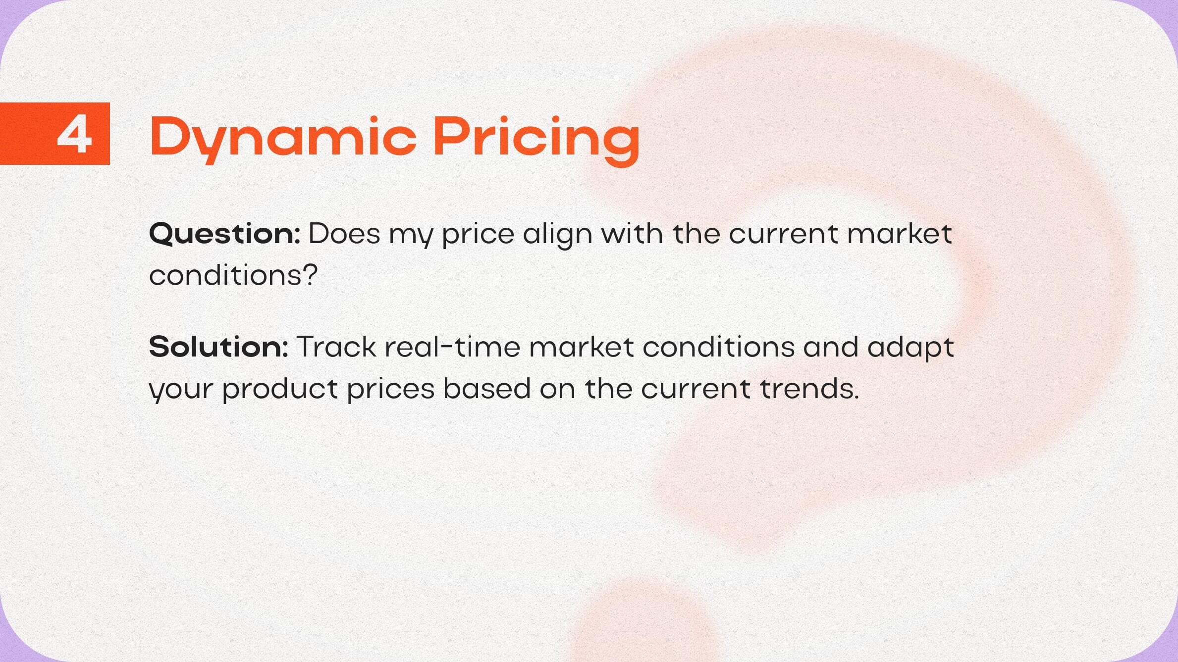 Dynamic pricing framework