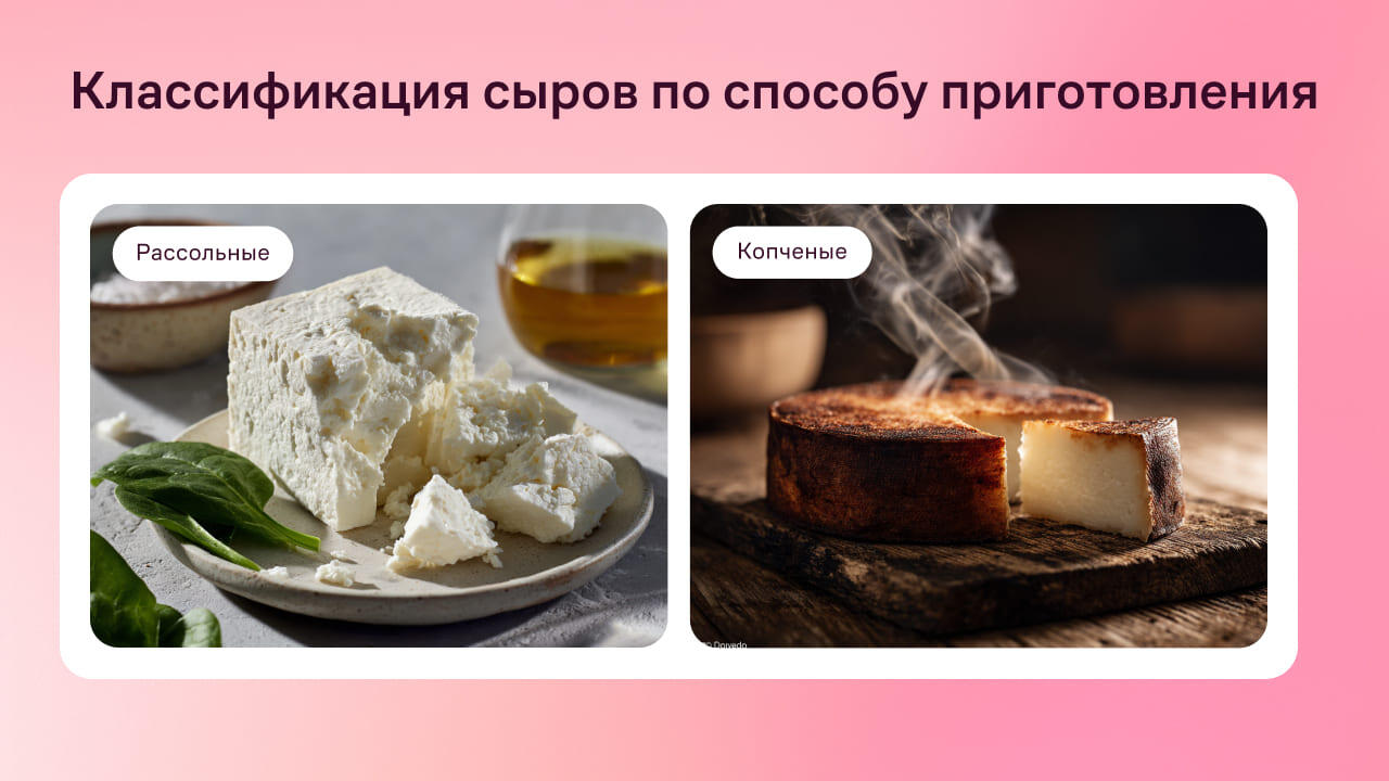 Сыры по способу приготовления