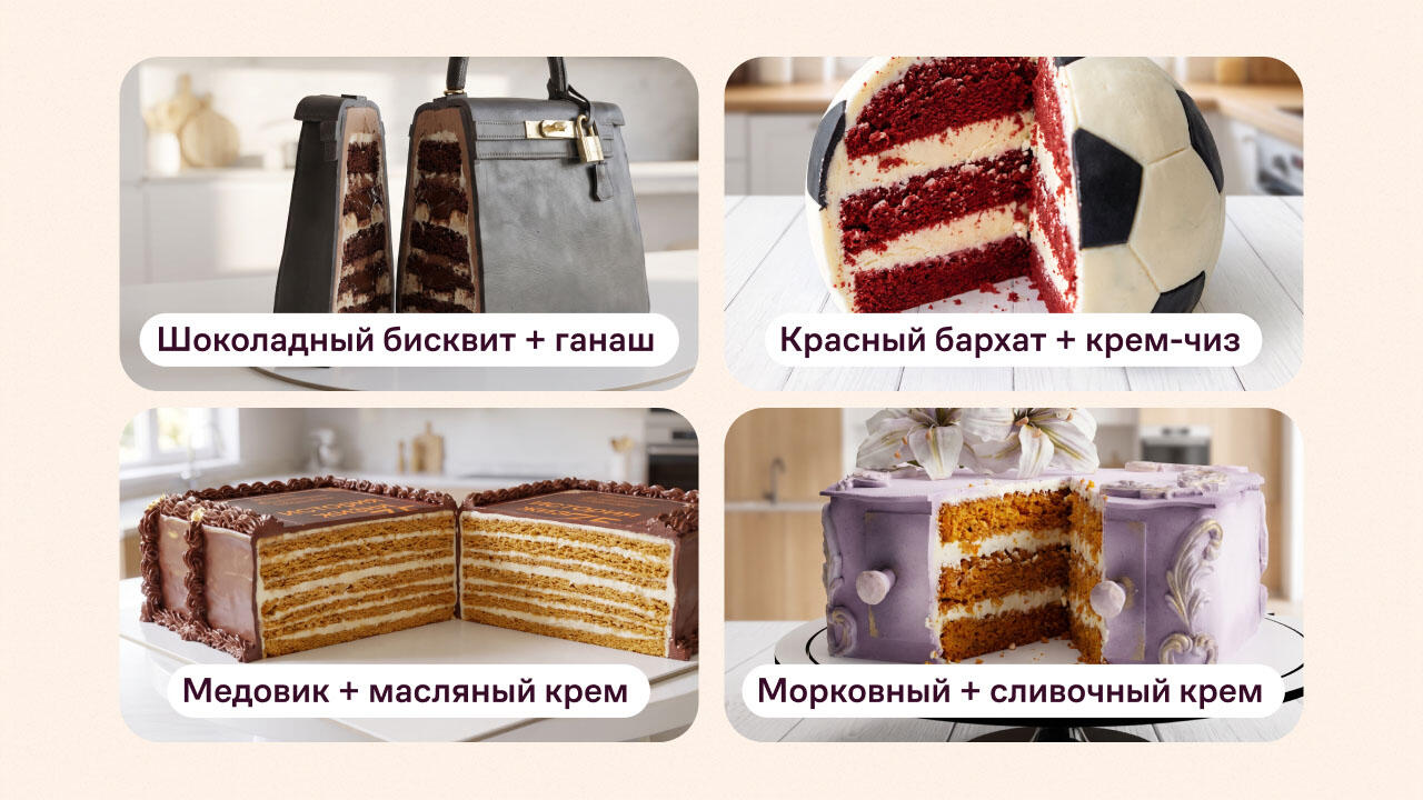 Начинки для скульптурных тортов
