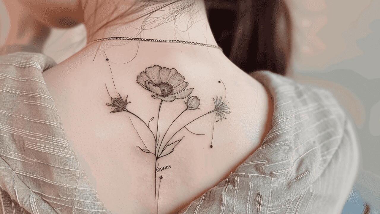 October Birth Month Flower Tattoos for Self-Expression