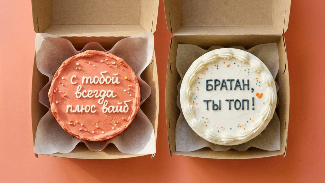 Надписи на бенто-торте другу