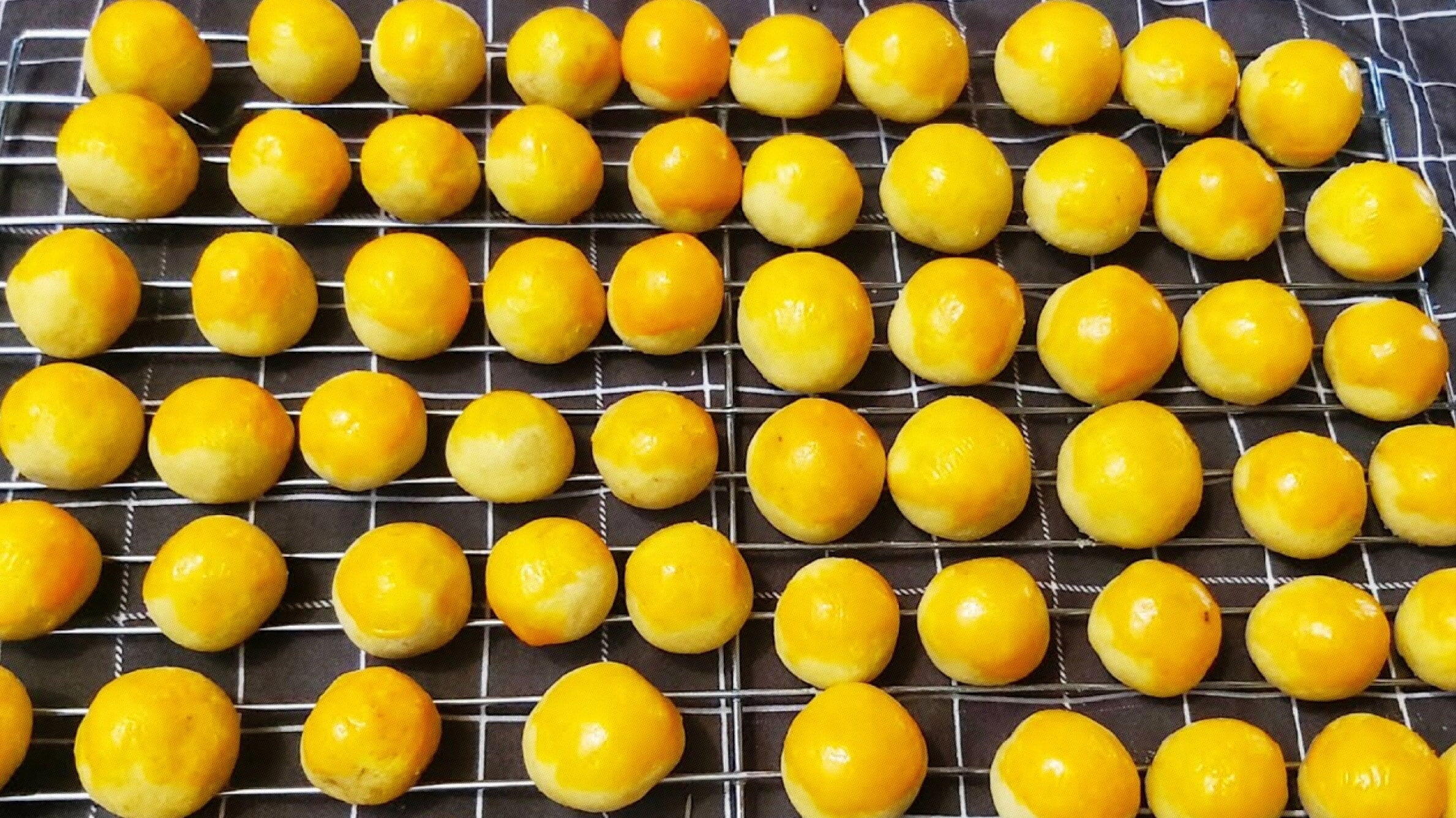 Marzipan balls for the top of a Simnel cake