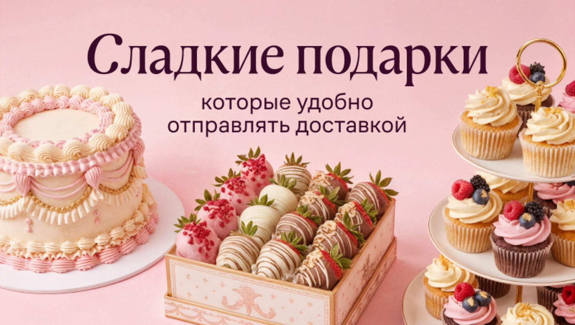 Сладкие подарки, которые удобно отправлять доставкой