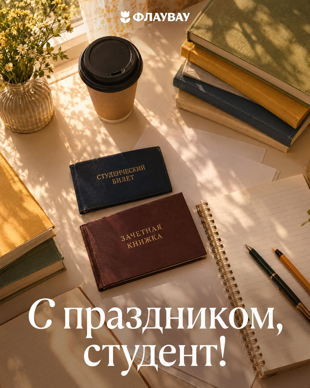 открытки студенту красивые