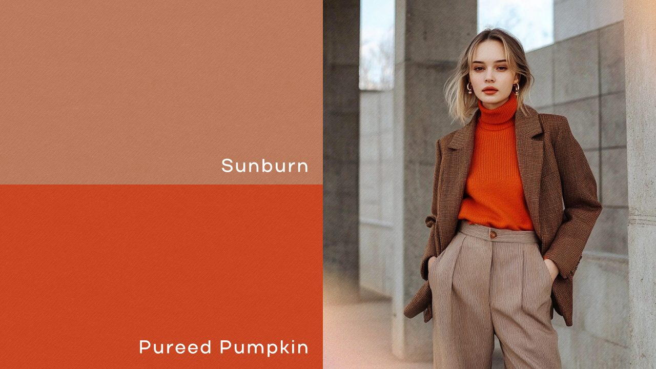 Цвета Sunburn и Pureed Pumpkin