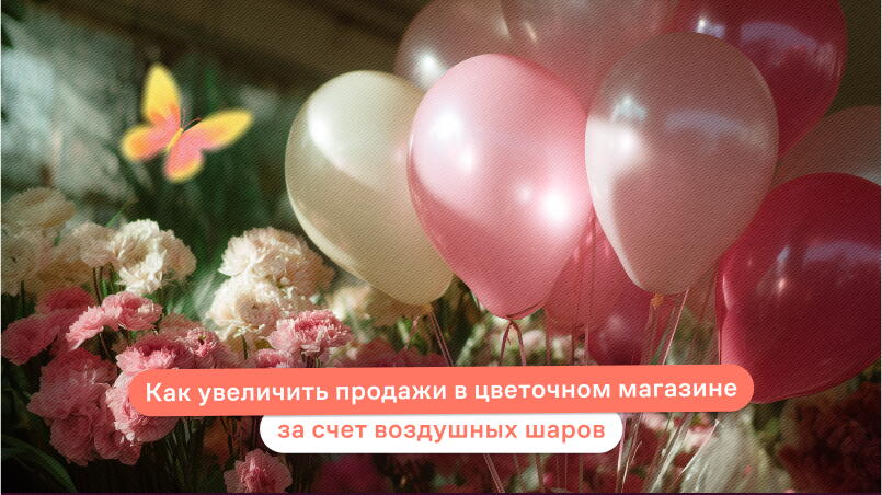 Как увеличить продажи в цветочном магазине за счет воздушных шаров