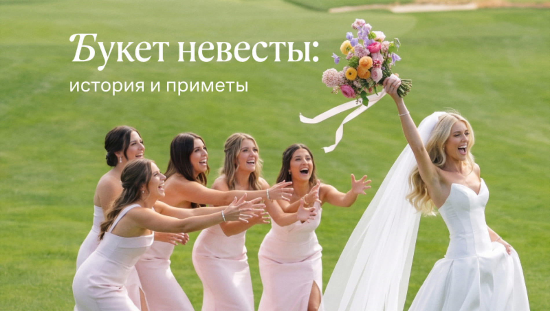 Букет невесты: история и приметы, связанные со свадебной традицией бросать цветы