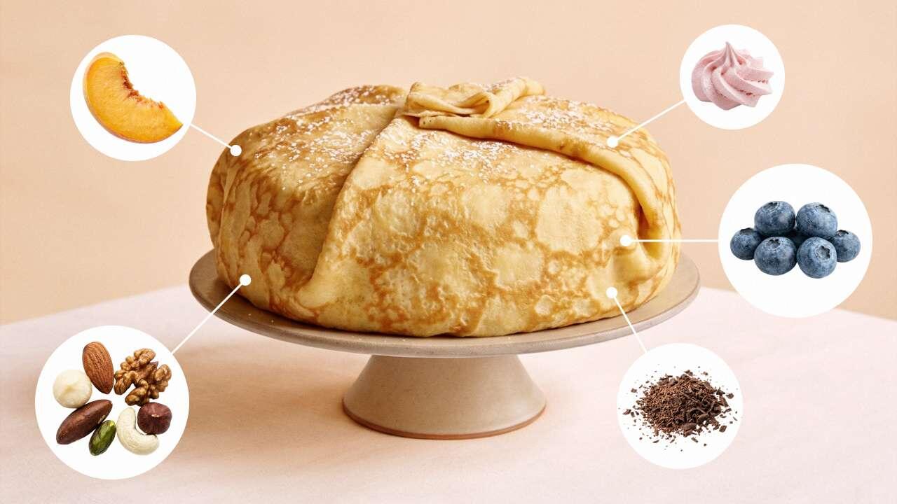 Декор блинного торта