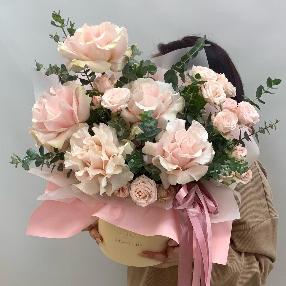 Нежная композиция с розами