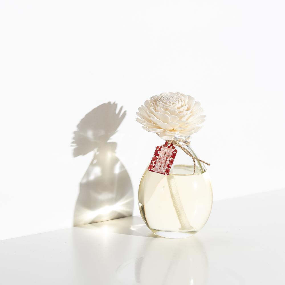 Диффузор Fleur de Coton (Цветы Хлопка и Маракуйя) с цветком, 150 мл
