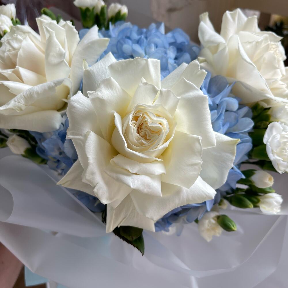 Гортензия, роза, гвоздика🌹