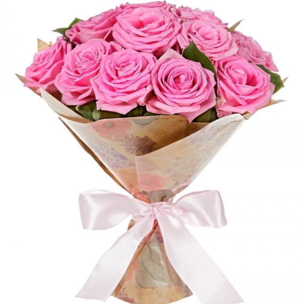 Букет роз 11 штук. Букет 15 розовых роз. Красивый букет из 11 роз. Букет цветов в розовой обертке. Букет из 11 розовых роз.