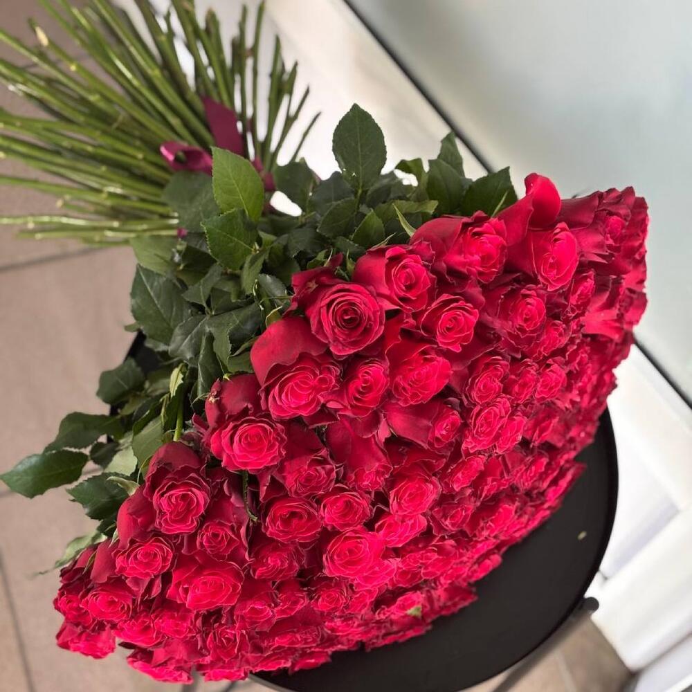 Букет из 101 розы 🌹