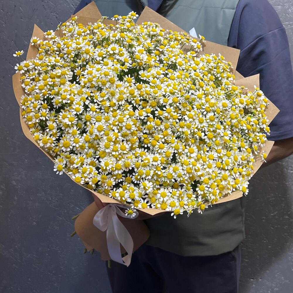 Ромашка кустовая в крафте