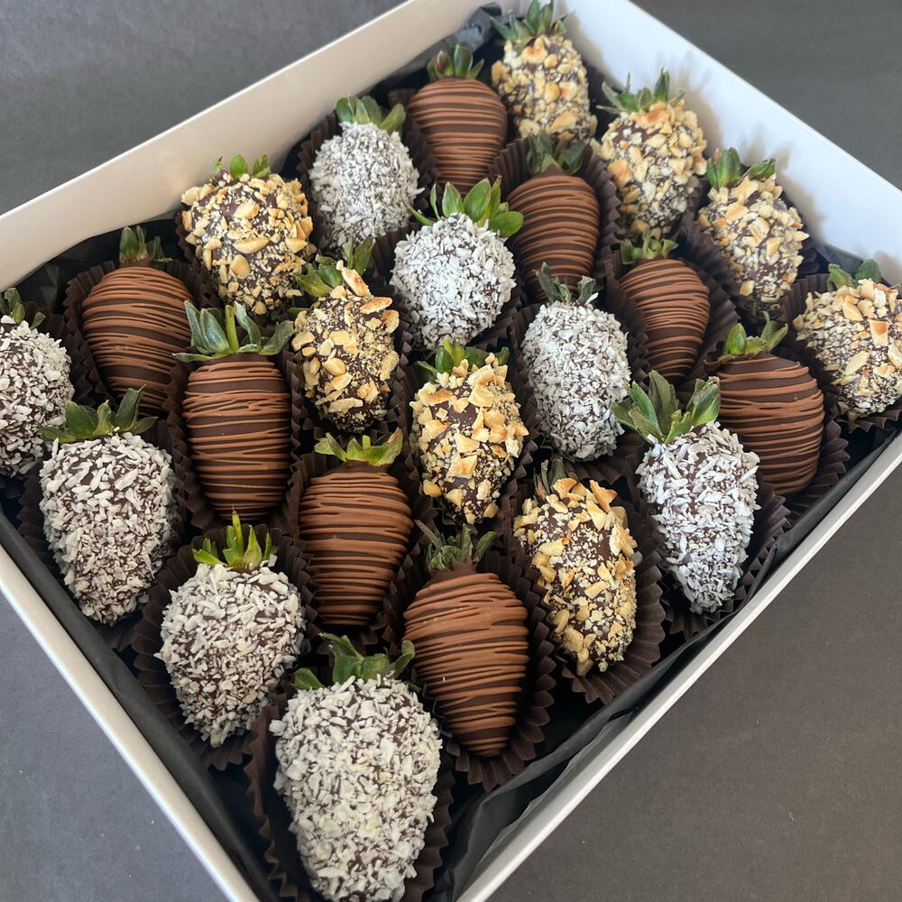Cioccolato fondente | fragole premium | fragole ricoperte di cioccolato