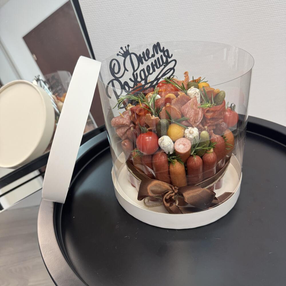 Мясной бенто-торт мужской торт