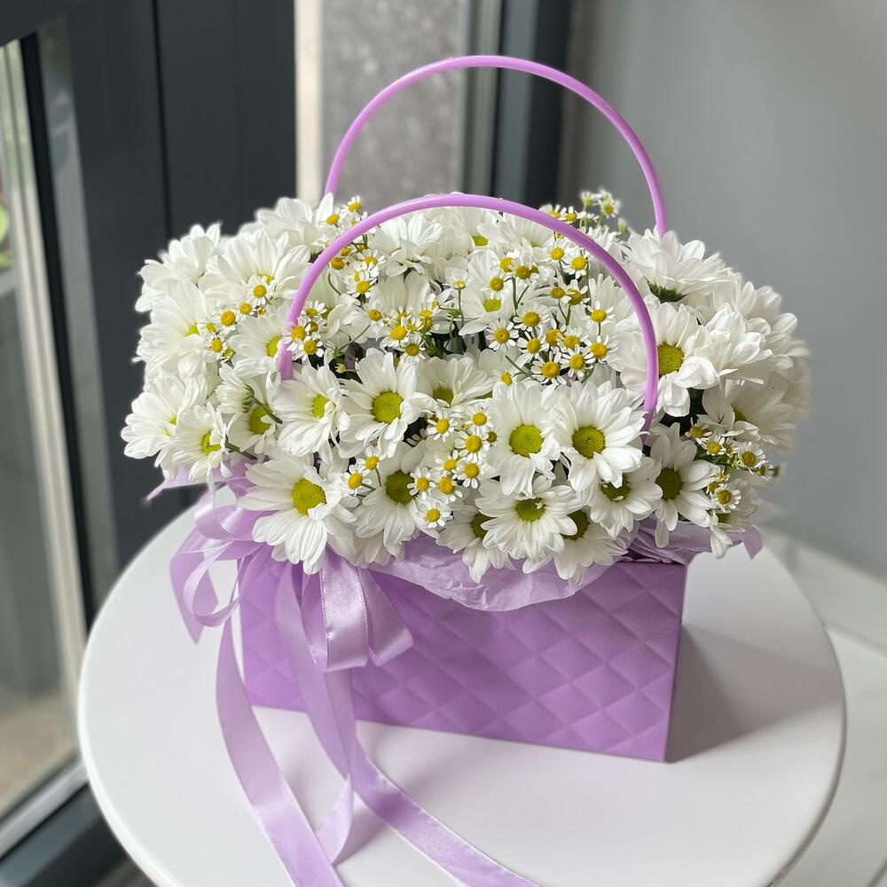Ромашковая сумочка 🌸💜