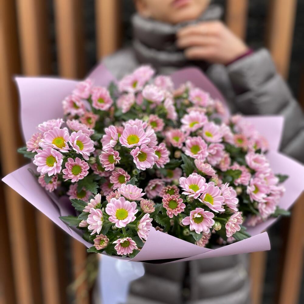 Букет из розовых Сантини 🤍