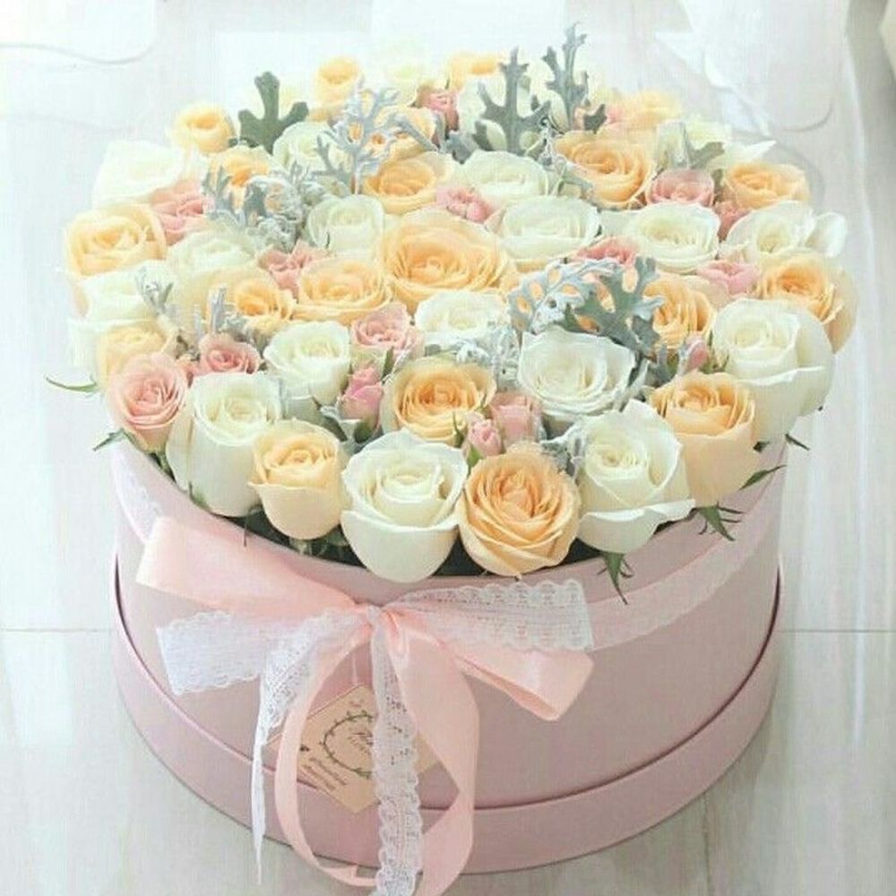 Фото цветы в коробке на день рождения