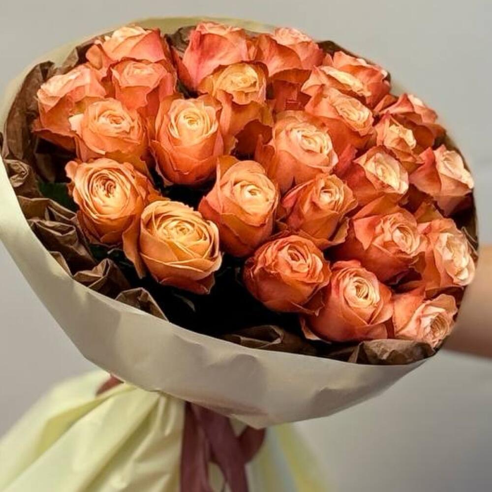 Букет из пион.розы 25 шт