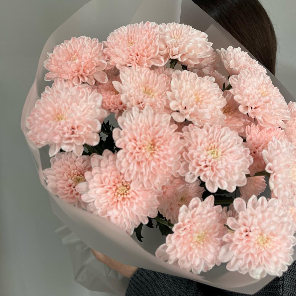 Моно букет из нежных Хризантем 🌸