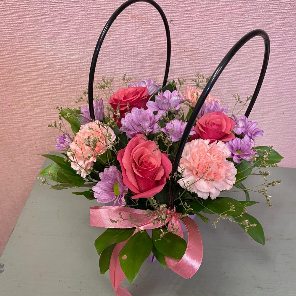 Flores en el bolso