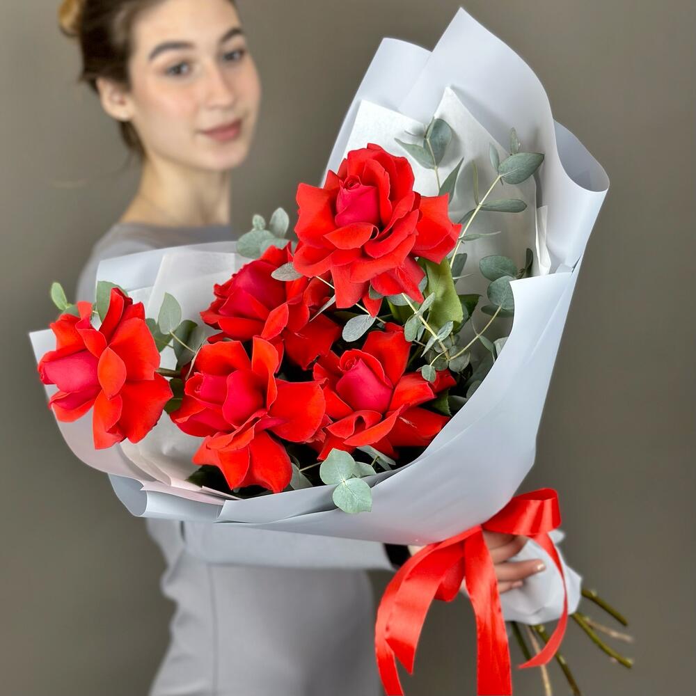Букет французских роз, 5шт. (М011)