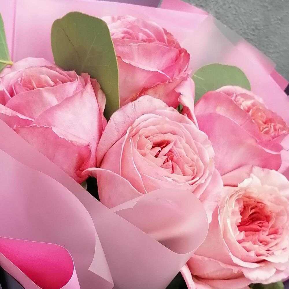 💖Букет Пионовидных роз Пинк о Хара💖