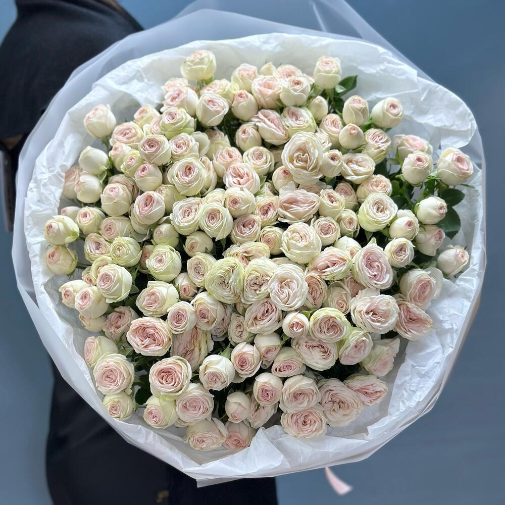 Букет кустовых пионовидных роз Premium, 23 шт