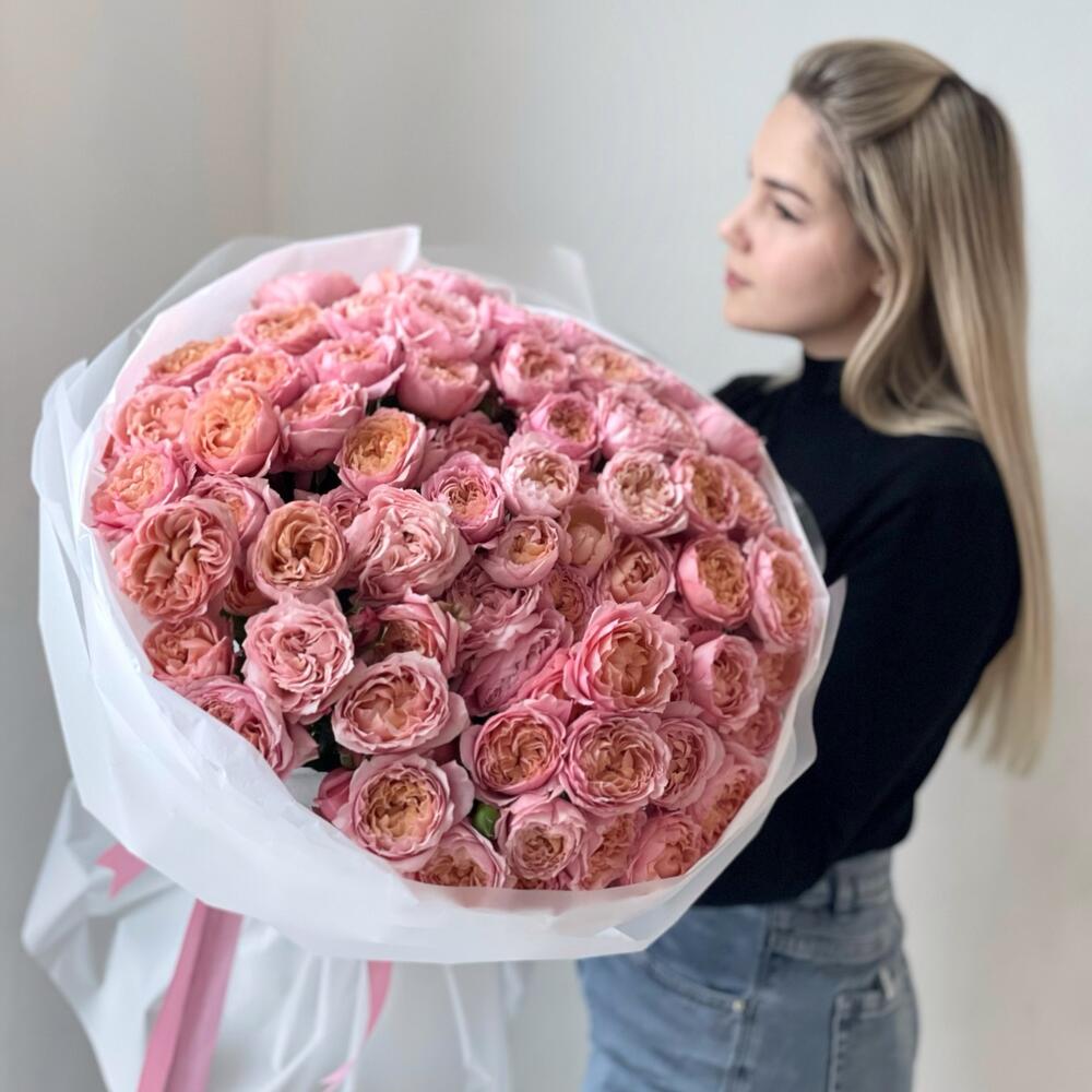 Шикарный букет роз Джульетта 🧡