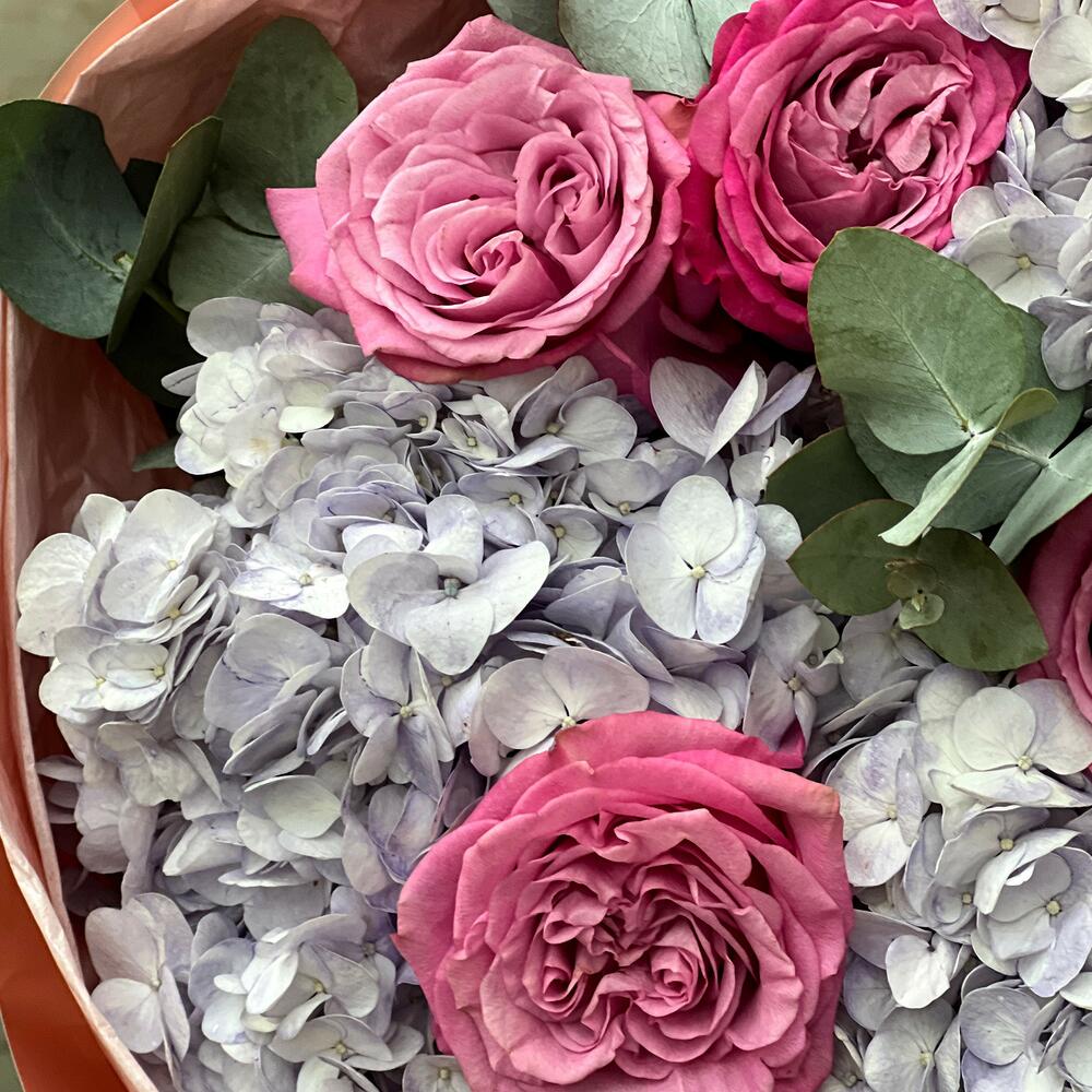 Hydrangea and Roses Bouquet N-037