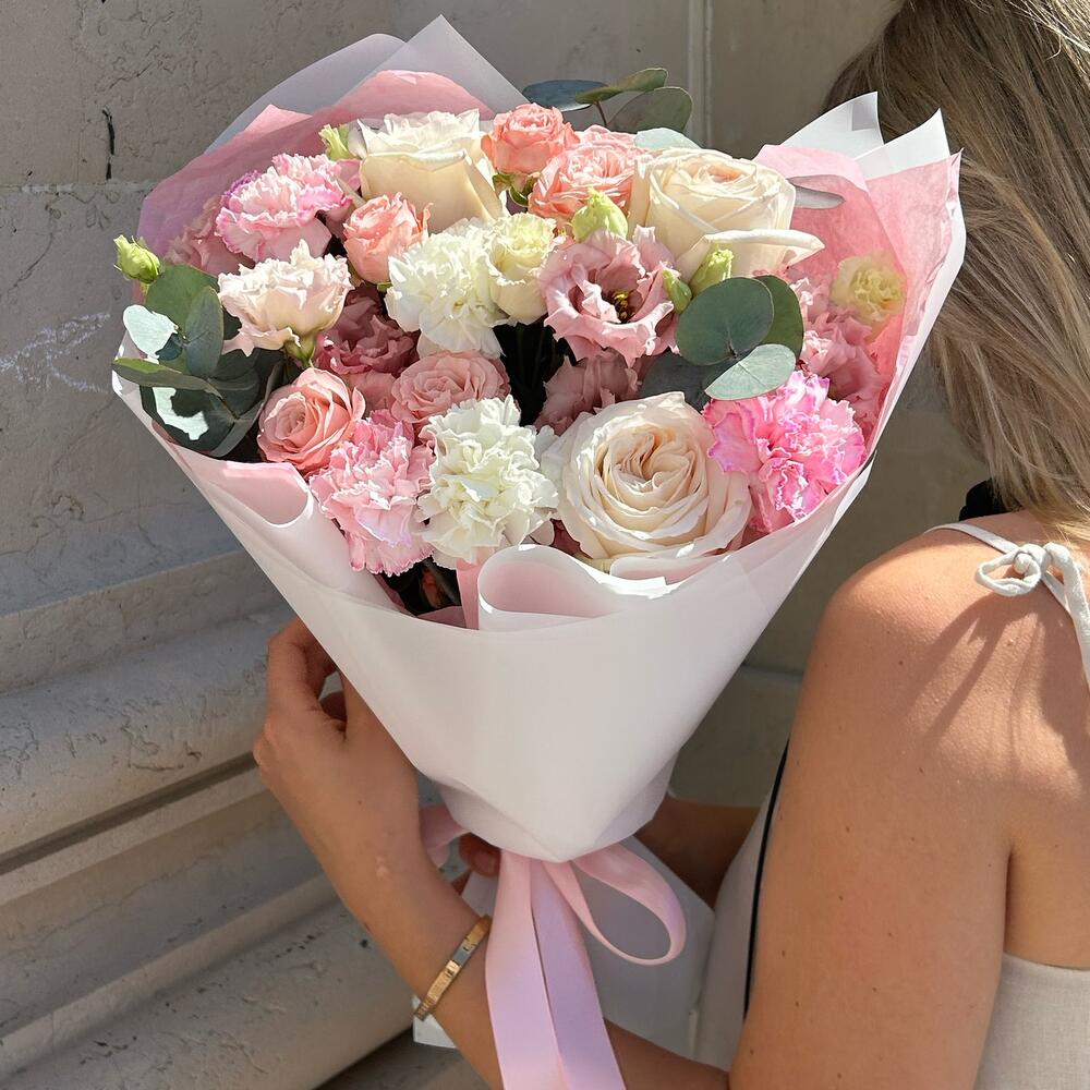 Букет «Чувства» с нежными пионовидными розами 💓🌸