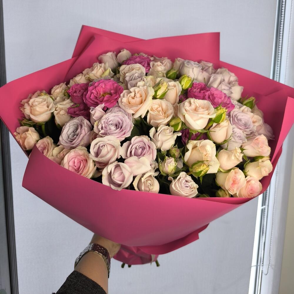 25 кустовых роз