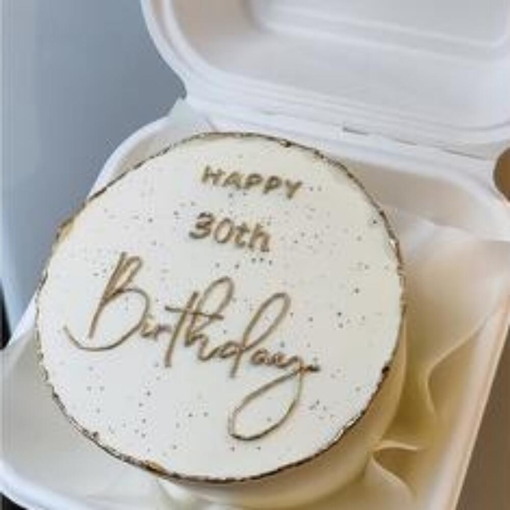 Бенто happy 30th Birthday (цифры возраста могут быть любыми или без них)