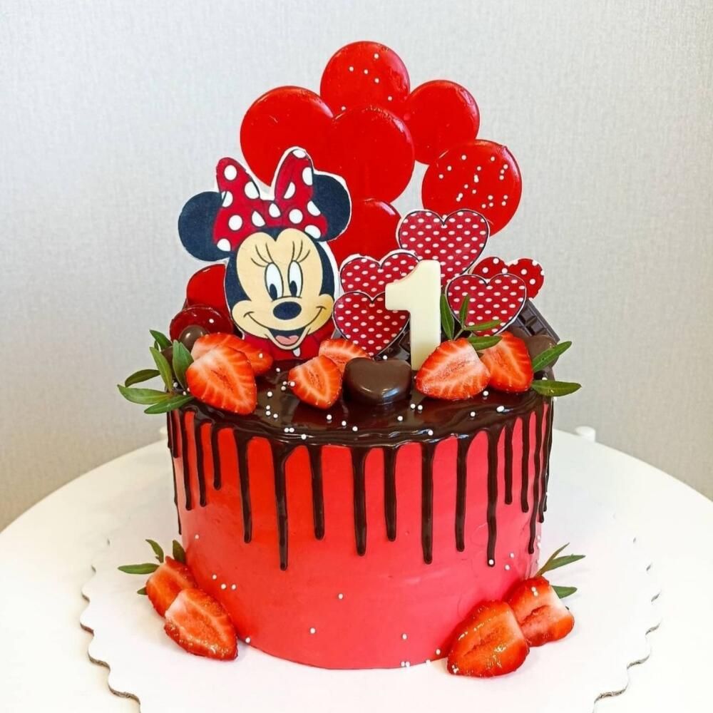 Маленькие девочки пися Детский торт с Микки для девочки, Кондитерские и пекарни в Москве, купить  по цене 5500 руб, Детские торты в Suvorova.Cake с доставкой | Flowwow