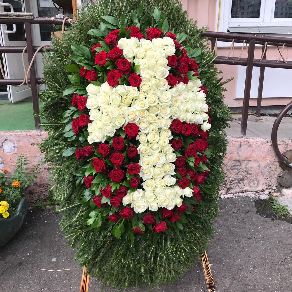 Венок «Белый крест»
