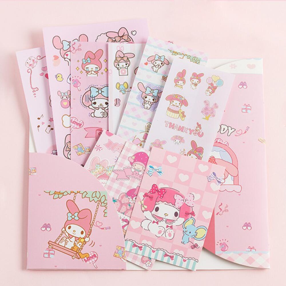 Набор наклеек / открыток Мелоди Onegai My Melody в конверте, Stationery  Moscow, Russia, buy at a price of 0.67, Other on Plush Story with delivery  | Flowwow