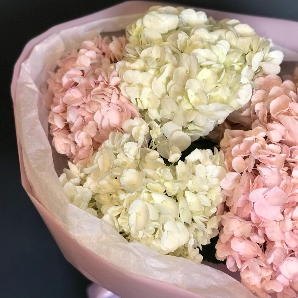 Монобукет из гортензий