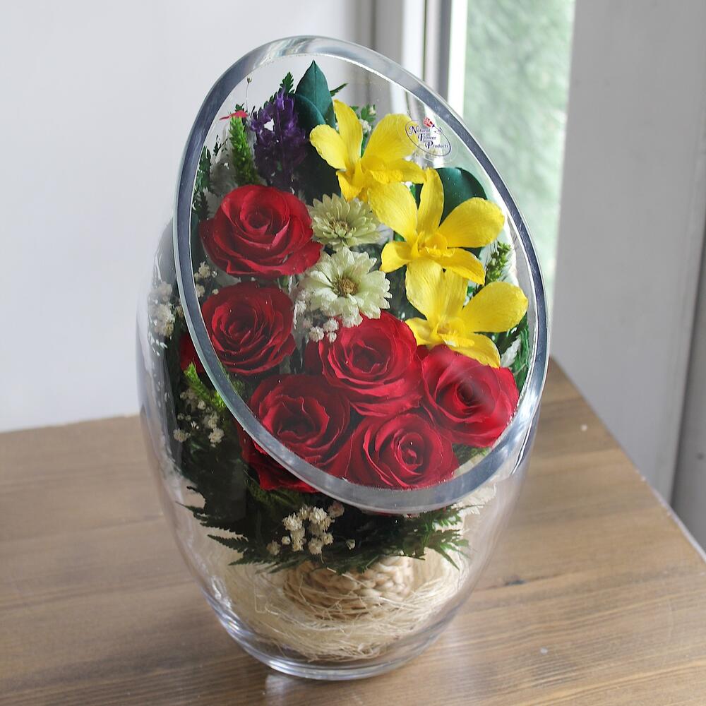 Цветы в стекле, которые не затянут 5 лет🔥, Цветы и подарки в Пензе, купитьпо цене 16800 RUB, Стабилизированные цветы в Buket\u0026Prezent с доставкой