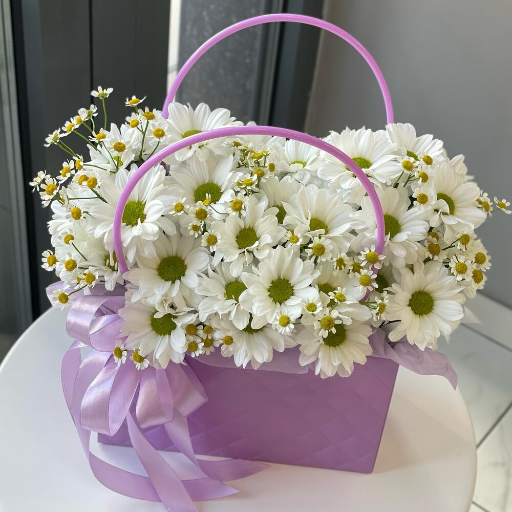 Ромашковая сумочка 🌸💜