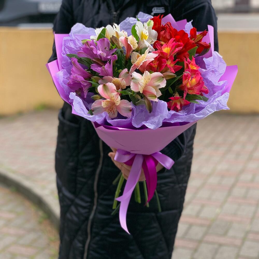 Весенняя Капель Альстромерия микс яркости
