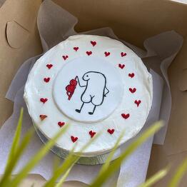 Bento cake for a guy, for a husband, for a loved one, a gift with humor , on February 14
